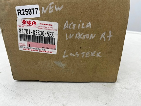 Lusterko Suzuki Wagon R+ Agila A 00-07r. NOWE prawe elektryczne 3pin Oryginalne EUROPA zewnętrzne w drzwi 84701-83e30-5pk