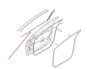 Listwa Hyundai i40 11-19r. NOWA prawa przednia uszczelka drzwi CHROM zewnętrzna szyby zgarniająca prawy przód 822203z000