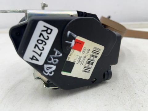 Pas bezpieczeństwa Audi A8 D3 02-10r. lewy tylny brązowy lewy tył 4e0857805b