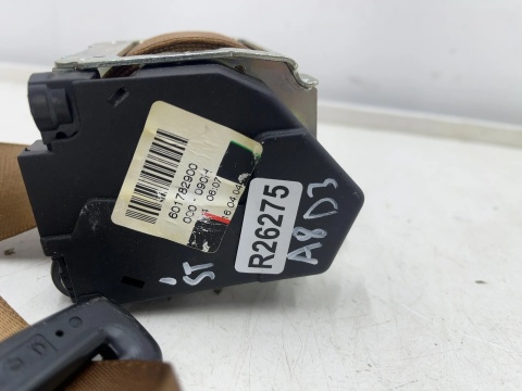 Pas bezpieczeństwa Audi A8 D3 02-10r. środkowy tylny brązowy 4e0857807a