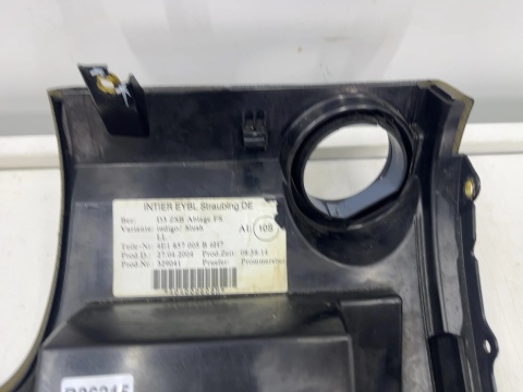 Schowek Audi A8 D3 02-10r. schowek kierowcy dolny deski pod kierownicą EUROPA 4e1857005