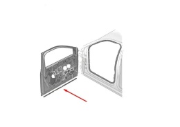 Uszczelka VW T-Roc 1 I 17-25r. nowa dolna guma drzwi wewnętrzna prawych drzwi pasażera prawy przód 2ga837652f