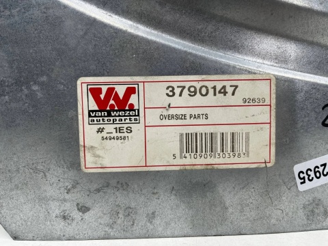 Poszycie Opel Zafira A 99-05r. NOWE lewe tylne nadkole część tylna nadkola reperaturka VAN WEZEL 3790147