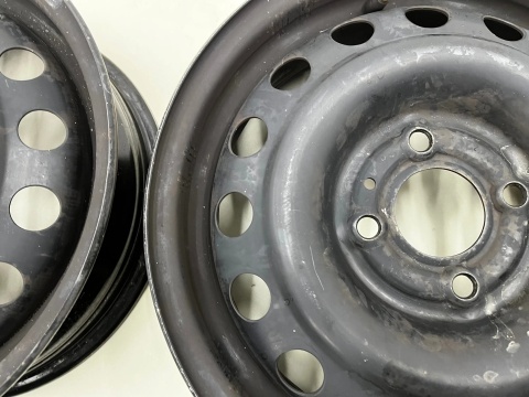 Felgi stalowe Nissan Micra III K12 03-10r. 5jx14 4x100 ET45 CH60 14 cali ORYGINALNE KOMPLET 40300ax607