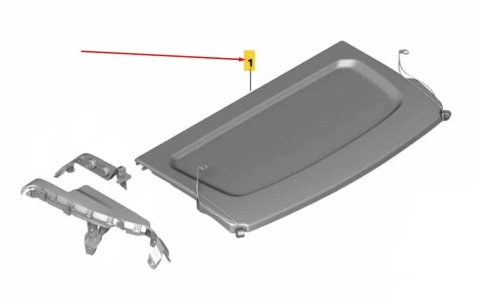 Półka bagażnika BMW 1 F40 19-24r. NOWA oryginalna 7448229