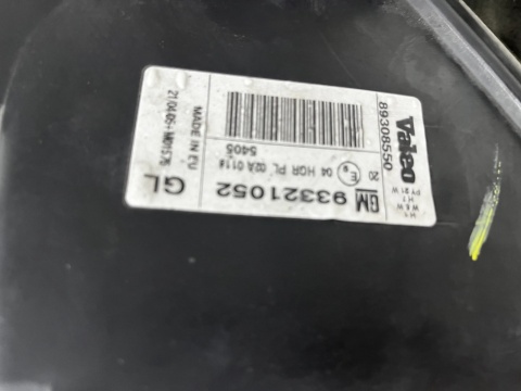 Lampa reflektor Opel Meriva A 03-10r. LEWA przednia oryginalna EU 93321052