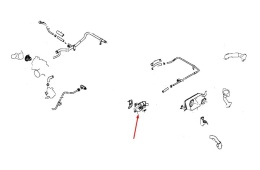 Rura Mitsubishi L200 4 IV 06-19r. 2.5 DI-D diesel nowy przewód wody wąż króciec metalowy 1305a661