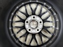 Felgi aluminiowe VW Volkswagen Audi Seat Skoda r17 cali 7,5jx17 ET48 5x112 DOTZ REVVO DARK polerowany rant KOMPLET z oponami