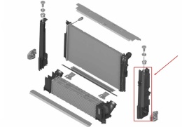 Mocowanie chłodnicy BMW F20 F21 F22 F23 F30 F31 F32 F33 F34 F36 M2 F87 NOWA lewa panel chłodnic pasa przedniego 7600536