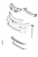Ślizg Toyota Aygo 1 I 05-14r. lewe przednie mocowanie zderzaka wspornik lewy przód 52536-0h010