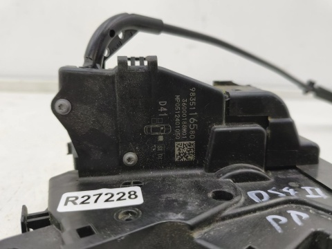 Zamek drzwi Citroen DS4 II 21r.- prawy przedni zamek drzwi 4 pin 9835116580