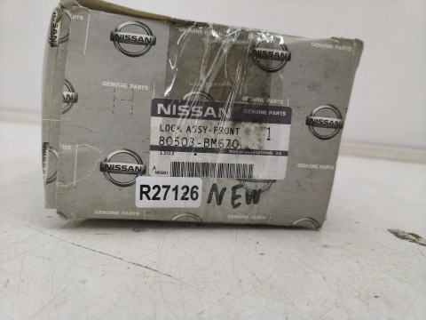 Zamek drzwi Nissan Almera N16 00-06r. lewy przedni zamek drzwi lewy przód 80503-bm670