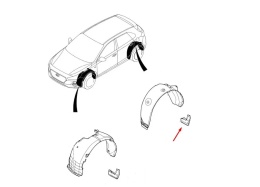 Chlapacze Hyundai i30 III 16-20r. nowa lewa prawa tylna osłona błotnika lewy prawy tył komplet 86841g4000
