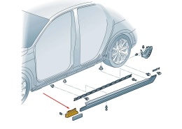 Listwa Vw Passat B8 14-23r. NOWA lewa przednia dolna nakładka błotnika progu lewy przód 3g0853991a