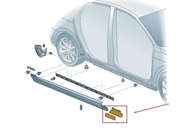 Listwa Vw Passat B8 14-23r. NOWA prawa przednia dolna nakładka błotnika progu prawy przód 3g0853992a 3g0853996e