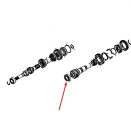 Łożysko skrzyni biegów Mitsubishi Outlander 2 II ASX 1 I Lancer 8 VIII 06-23r. Nowy kod bvm6 2524a006