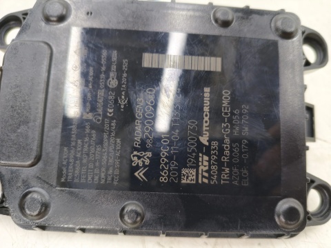 Radar Citroen C4 Jumpy Peugeot 308 Expert 5008 II 3008 II Grandland 18r- sensor aktywnego tempomatu czujnik distronic 9829009680