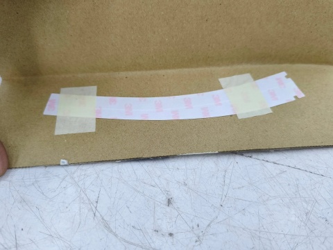 Folia ochronna Mazda 3 III BM 13-18r. NOWA lewa tylna naklejka przezroczysta progu błotnika narożnika oryginalna bhs2-50-4r2