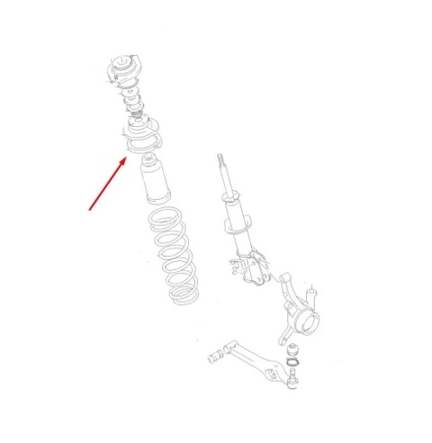 Mocowanie amortyzatora Suzuki Ignis 1 I 00-06r.NOWE mocowanie amortyzatora przedniego 41211-86g00-000
