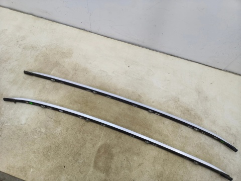 Relingi dachowe Ford Focus Mk3 10-19r. kombi lewa prawa nakładki listwy metalowe komplet bm51-n55123-ac