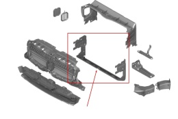 Osłona chłodnicy BMW X3 G01 BMW iX3 G08 17-24r. NOWA DOLNA kierownica powietrza pasa wlot oryginalna 9854745