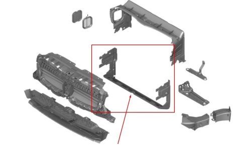 Osłona chłodnicy BMW X3 G01 BMW iX3 G08 17-24r. NOWA DOLNA kierownica powietrza pasa wlot oryginalna 9854745