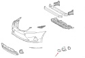 Atrapa Toyota Avensis T27 11-15r. Lift przednia prawa atrapa halogenu nowa oryginalna 81483-05010