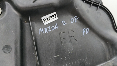 Podnośnik szyb Mazda 2 DE 07-14r. prawy przedni mechanizm silniczek podnoszenia szyby wiązka głośnik d6515897x