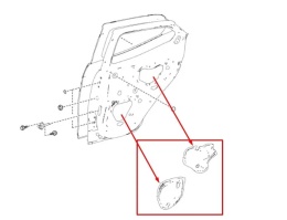 Wygłuszenie drzwi Toyota Aygo 2 II 14-22r. NOWE prawe tylne wygłuszenie oryginalne folia 67841-0h020 67843-0h020