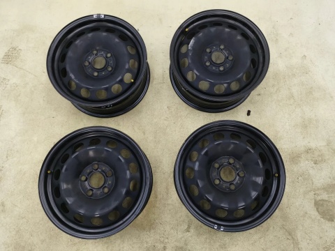 Felgi stalowe VW Golf VII Octavia III Audi A3 8v Leon 12-20r. 16 cali 6,5jx16 ET46 5x112 CH57,1 KOMPLET 5q0601027m 5q0601027p