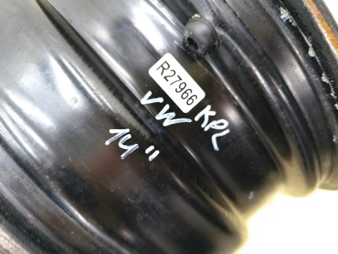 Felgi stalowe VW Polo IV 9n Fox Fabia I Ibiza III Toledo 02r.- 14 cali 5jx14 ET43 5x100 CH57,1 KOMPLET 6q0601027a