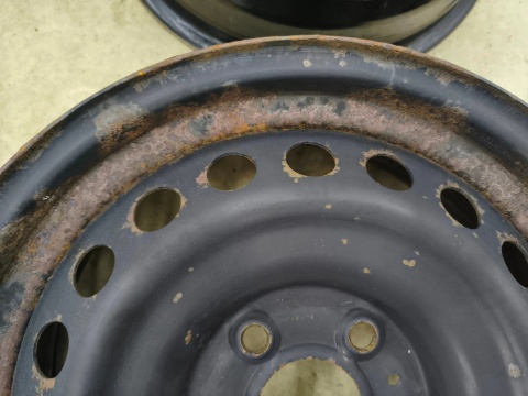 Felgi stalowe Nissan Qashqai I J10 06-13r. 16 cali 6,5jx16 5x114,3 ET40 CH66 r16 z czujnikami ciśnienia KOMPLET 40300-4ea0b