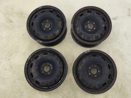 Felgi stalowe VW Golf IV Audi A3 8L Octavia I Leon I 97-06r. 15 cali 6jx15 ET38 5x100 CH57,1 KOMPLET 1j0601027q