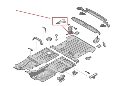 Poszycie VW Sharan 1 I Seat Alhambra Ford Galaxy Mk1 95-10r. NOWA reperaturka prawe tylne wzmocnienie pasa panel ORYGINALNE