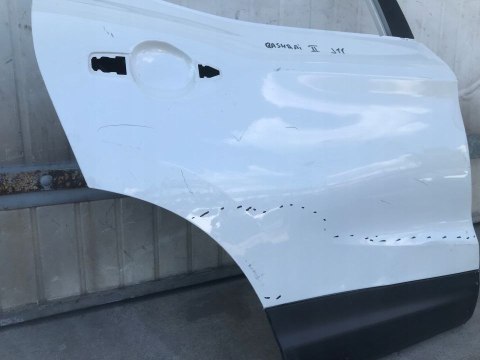 DRZWI NISSAN QASHQAI J11 PRAWE TYLNE białe DRZWI NISSAN QASHQAI J11 PRAWE TYLNE białe