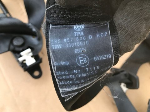 Pas bezpieczeństwa VW PASSAT B5 SKODA SUPERB I TYLNY PRAWY LEWY SEDAN KOMBI Pas bezpieczeństwa VW PASSAT B5 SKODA SUPERB I TYLNY PRAWY LEWY SEDAN KOMBI