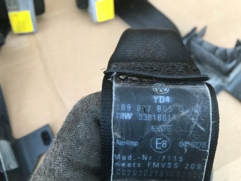Pas bezpieczeństwa VW PASSAT B5 SKODA SUPERB I TYLNY PRAWY LEWY SEDAN KOMBI Pas bezpieczeństwa VW PASSAT B5 SKODA SUPERB I TYLNY PRAWY LEWY SEDAN KOMBI