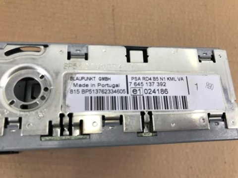 Radio Citroen C4 I 04-10r czytnik dvd tuner BLAUPUNKT 9659138977 Radio Citroen C4 I 04-10r czytnik dvd tuner BLAUPUNKT 9659138977