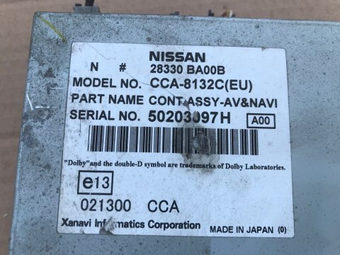 Radio NISSAN Primera P12 czytnik dvd nawigacja GPS zmieniarka navi 28330-BA00B Radio NISSAN Primera P12 czytnik dvd nawigacja GPS zmieniarka navi 28330-BA00B