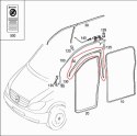 Uszczelka Mercedes Vito W639 górna guma drzwi lewa przednia A6397210480