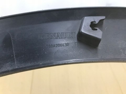 Listwa Renault Captur 1 I nakładka rant nadkola błotnika prawa tylna 2013-2019r. 788A20643R Listwa Renault Captur 1 I nakładka rant nadkola błotnika prawa tylna 2013-2019r. 788A20643R