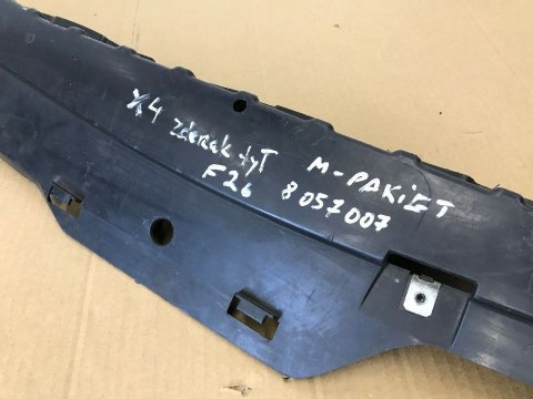 Osłona podwozia Bmw X4 F26 M-pakiet ślizg pod tylny zderzak 2014-2018r. 8057007 Osłona podwozia Bmw X4 F26 M-pakiet ślizg pod tylny zderzak 2014-2018r. 8057007