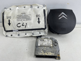 Airbag Citroen C4 I 04-10r. poduszka powietrzna kierownicy pasażera sensor komplet