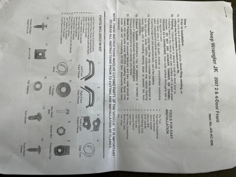 Listwa Jeep Wrangler III JK 2 i 4-drzwi POSZERZENIA NADKOLI BUSHWACKER 11,75" błotnika nakładka NOWE komplet Listwa Jeep Wrangler III JK 2 i 4-drzwi POSZERZENIA NADKOLI BUSHWACKER 11,75" błotnika nakładka NOWE komplet
